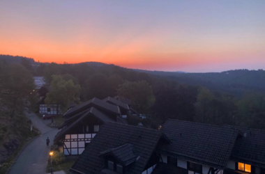 Sonnenaufgang beim Sommer-Retreat in Winterberg 2019
